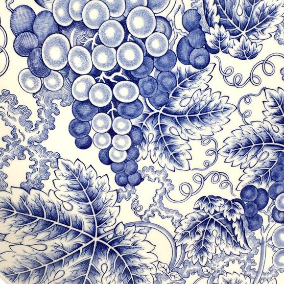 Vintage Spode Blue Room Collection Grapes Plate Platter 11.5" with Box - Picture 6 of 13